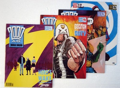 2000 AD # 667-670 UK Comics 1990 ZENITH G. Morrison JUDGE DREDD VERY HIGH GRADE