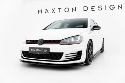 Lèvre avant V.1 pour VW Golf 7 GTI GTD brillant aileron avant Maxton Design... - Photo 1/4