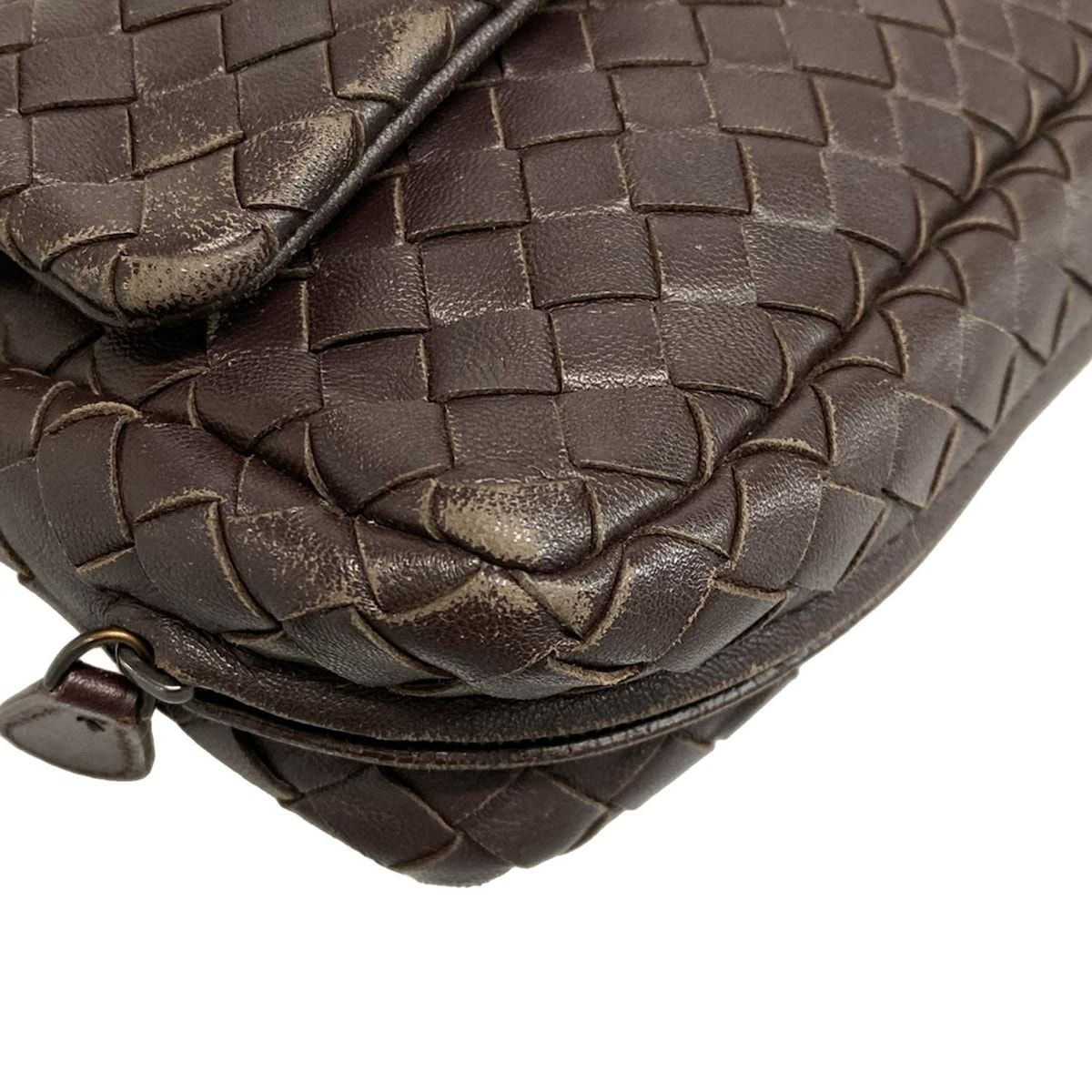 BOTTEGA VENETA Intrecciato - Dark Brown Leather B********* Shoulder Bag thumbnail 21