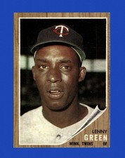 1962 Topps Set-Break # 84 Lenny Green EX-EXMINT *GMCARDS*
