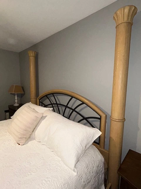 Vintage Thomasville King Bed set Solid Light Oak Stone Terrace Collection - Image 3 of 4