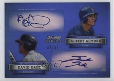2012 Bowman Sterling Dual Refractor /99 David Dahl Albert Almora #DA-AD Auto rx2