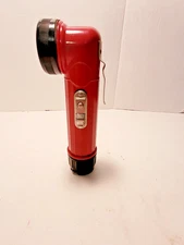 Vintage Bright Star Angle Head Flashlight NO. 10-70/R  Nice Color  FREE SHIPPING