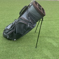 Mizuno Golf Stand Bag 4-Way Divider Shoulder Strap Gray Black