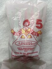 2001 McDonald  s Madame Alexander 5 100th Anniversary Teddy Bear Doll