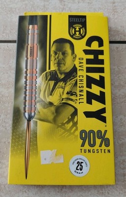  STEELDARTS - HARROWS ''DAVE CHISNALL 2 '' in 25 GRAMM 90% TUNGSTEN -TOP ZUSTAND!!