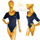 FALKE KURZARM BODY by FALKE S Small blau blue Vollpo Angenehmer Sitz Weich