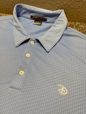 Nike Disney Dri Tiger Woods Collection Polo Shirt Mens 2XL Blue Dri-Fit 401413