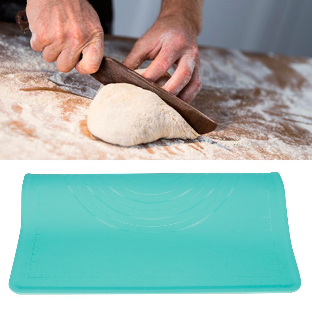 AU 50x40cm Silicone Flour Kneading Pad NonStick Thicken Cookies Baking Mat