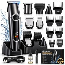 5 in 1 Hair Clipper Beard Trimmer Grooming Kit LED USB-C Mens Cordless RW-820