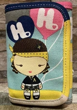 HARAJUKU LOVERS Y2K Wallet Trifold ANGEL Studded Metal Stars Gwen Stefani - NWOT