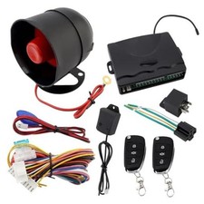 Universal 12V Auto Car Alarm Keyless Entry System with Remote Control Siren