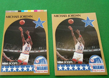 1990 HOOPS ALL-STAR MICHAEL JORDAN NO # ERROR VARIATION COLOR BAR PROOF
