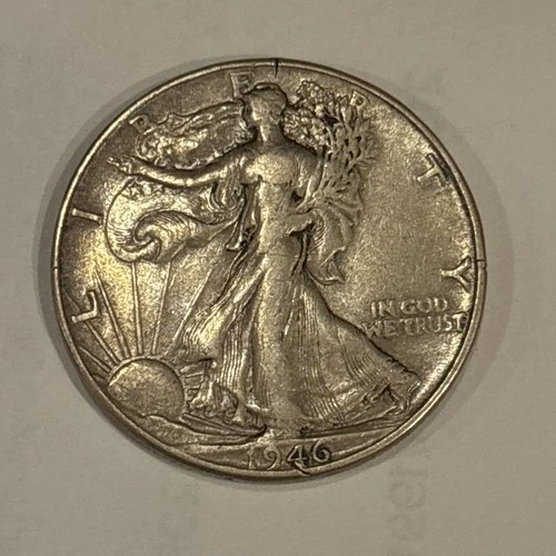 1946 Walking Liberty Silver Half Dollar- Extra Fine Quality Coin