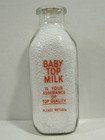 SSPQ Milk Bottle Pecora Pecora's Baby Top Milk Dairy Hazleton PA LUZERNE CO 1969 — photo 2