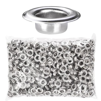 Yescom 1000 pcs Grommet Kit 3/8'' Size #2 Nickel Eyelets for Fabric Tarp Banner