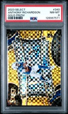 2023 PANINI SELECT ANTHONY RICHARDSON #340 GOLD PRIZM PSA 8