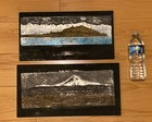 Vintage 2 Russian USSR Metal Mixed Media Landscape Sculpture Wall Artwork Wood — photo 3
