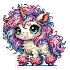 Rainbow Unicorn - Vinyl Decal Sticker - Car Window Laptop - #450