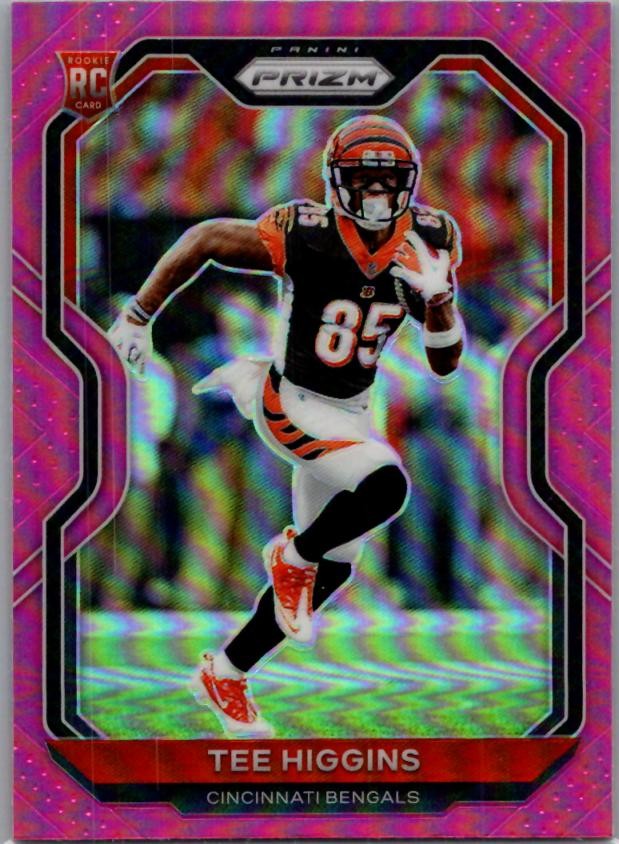 2020 Panini Prizm #308 Tee Higgins Prizm Pink