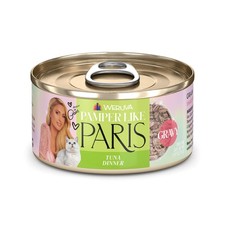 Paris Hilton Pamper Like Paris Natural Grain Free Wet Cat Food, Tuna in Gravy...