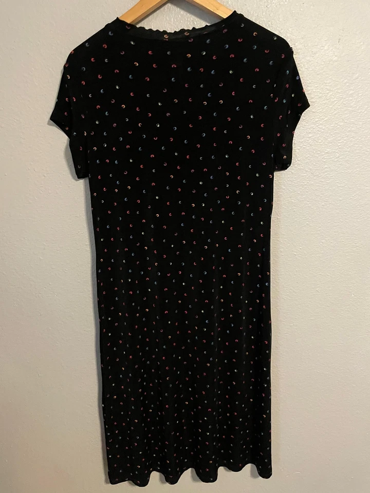 Vestido Coldwater Creek Mujer Mediano Lunares Multicolor Hasta la Rodilla Delgado Artístico Foto 2 de 4