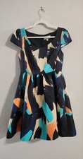Anthropologie Moulinette Soeurs Pinion Brushstroke Dress Fit & Flare size 6