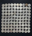 Huge Lot 100 Silver Washington Quarters 90% Mixed Dates And Grades $25 Face