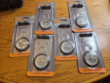 Lot of 6 UST Deluxe Map Compass w Raised Base Plate, Swivel Bezel Hiking Camping