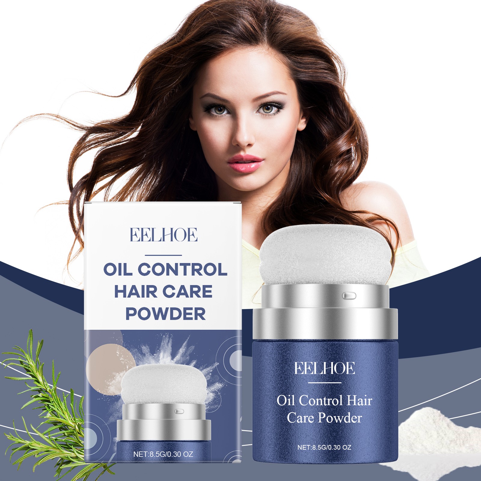 Dry Shampoo Powder Oil Absorbing Volumizing Gentle Refreshing Non Greasy Formula-image