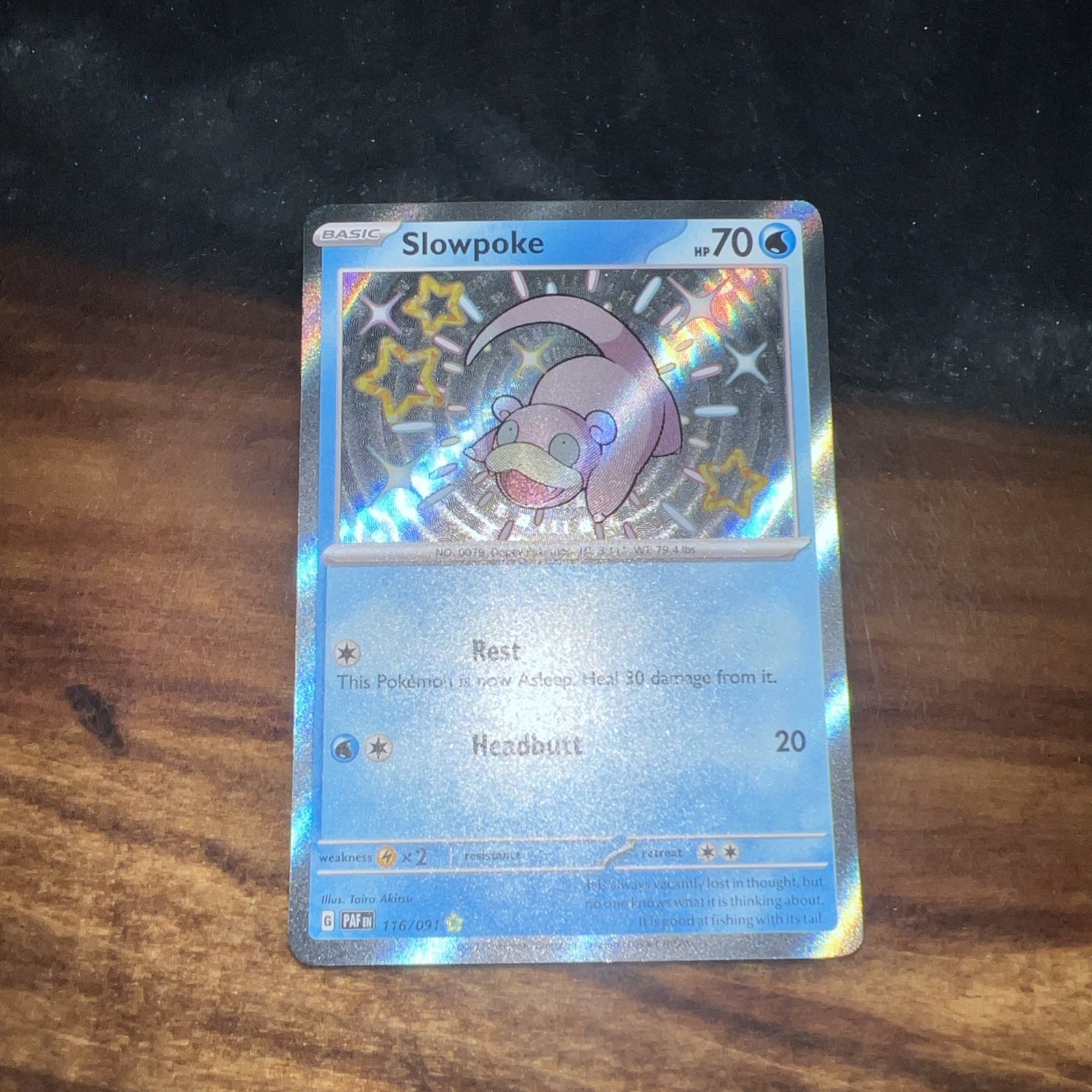 Slowpoke 116/091 Pokemon TCG SV Paldean Fates Baby Shiny Rare NEAR MINT NM