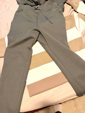 Lululemon Men  s M Gray 2pc Sweatsuit Set Hooded Hoodie  Drawstring Pants