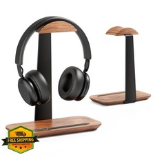 UPERGO Walnut Headphone Stand Desk Holder for Gaming Bose Razer