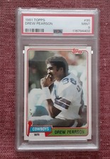 1981 Topps #95 Drew Pearson PSA MINT 9! Cowboys