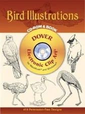 Bird Illustrations CD-ROM and Book (Dover Electronic Clip Art) By Dover - GOOD