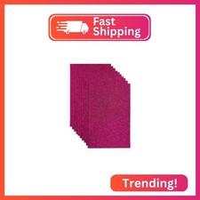 Glitter Felt Fabric, 10pcs Glitter Felt Sheets for Crafts, 8 x12 inches Felt Squ