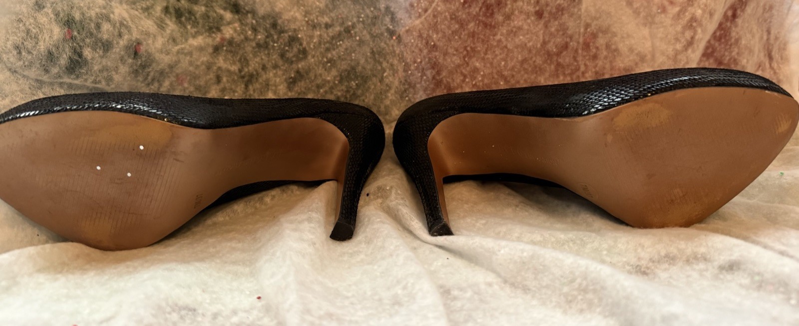 BCBGeneration Black Snake Print Platform Stiletto… - image 4