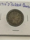 1916 D Barber Quarter Coin XF Grade? I’m Not a Grader butPhoto Of Grade Inside.