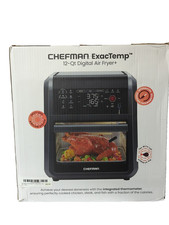 Chefman - ExacTemp 12 Quart 5-in-1 Air Fryer with Integrated Smart Thermometer