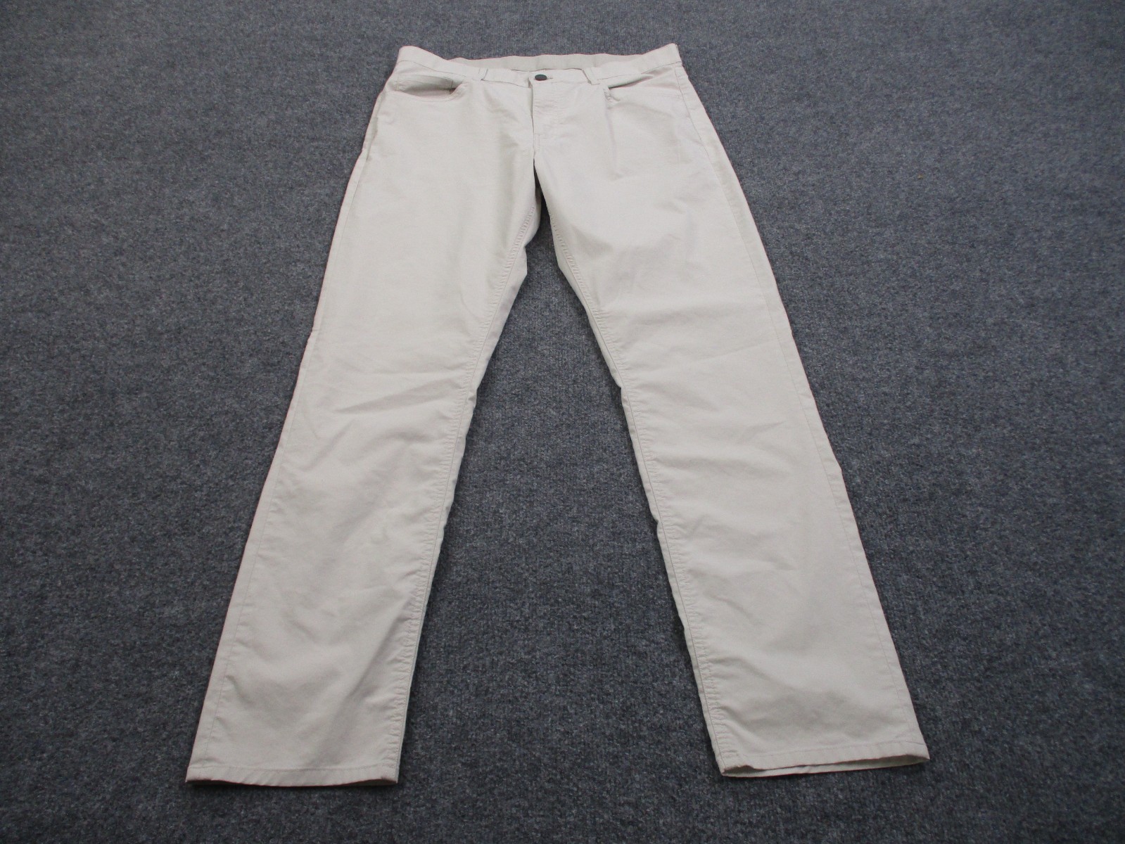 Faherty Pants Men 33 X 32 Beige Movement Pant Straight Leg Stretch Casual Preppy
