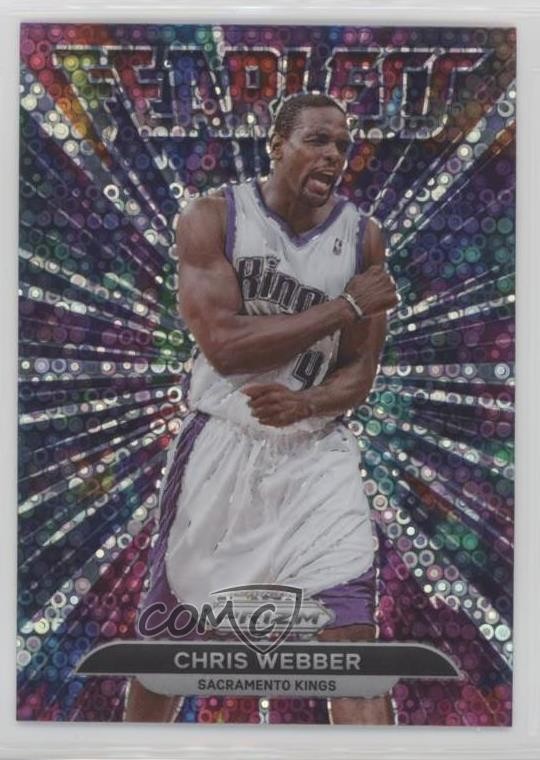 2021-22 Panini Prizm Fearless Fast Break Prizm Chris Webber #16 HOF 0x49