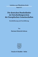 Die Deutschen BundesläNder Im Entscheidungssystem Der EuropäIschen...