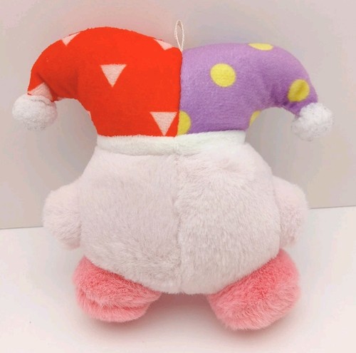 Kirby Super Star Collection All Star Buddy Kirby Jester Keychain 5" Plush Toy - Picture 2 of 4