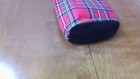 Pottery Barn Wine Tote Bag Holds 2 Red Tartan Plaid Cotton Fabric Shell/Poly Int — photo 5