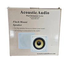 Acoustic Audio HD-S10 10" In-Wall Subwoofer Speaker 300W Home Theater Flush Moun