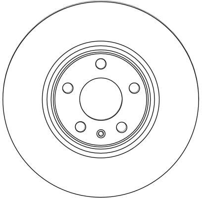 2Er Set Bremsscheiben TRW Automotive DF4470 Audi 4F0 615 301 D 4FD 615 301-image