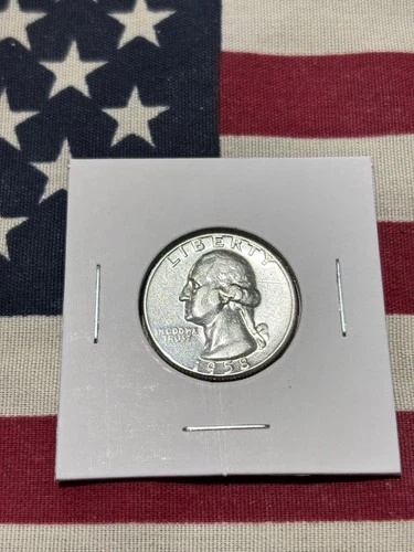 1958 Washington Quarter - 90% Silver - AU+ Fine Details
