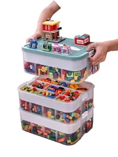 Plastic Storage Organizer for Lego Box Kids Child Toy Stackable Containers