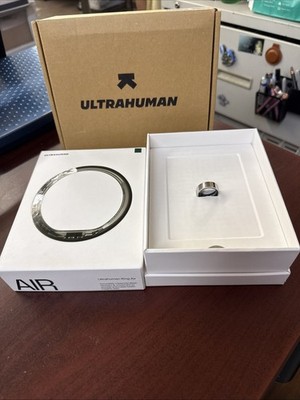 Ultrahuman Ring AIR Smart Ring  Size 8 Raw Titanium Ultra Human NEW Sealed  