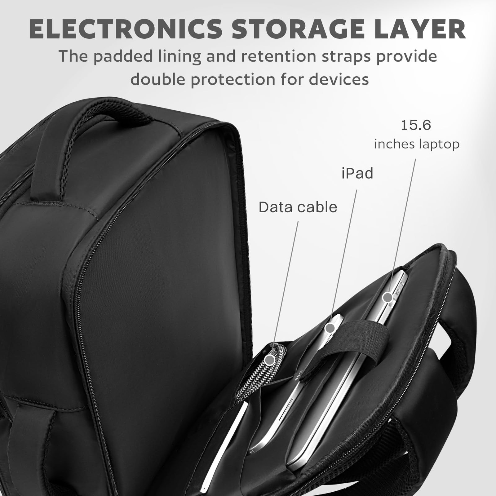 Portable Barber Bag with Insulated Pocket, USB Charging, Water-Resistant